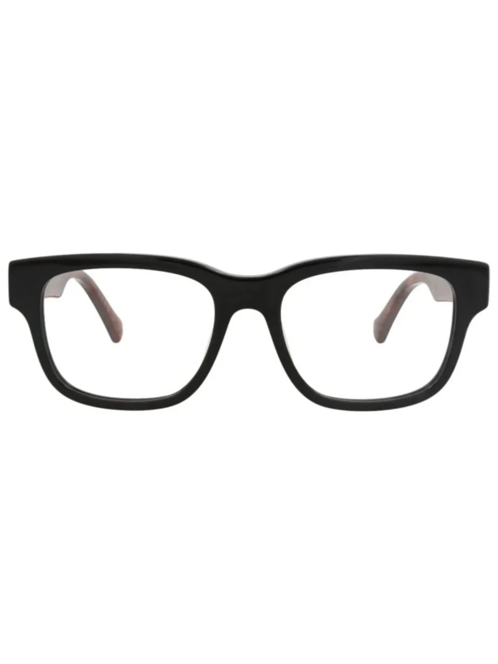 New Gucci Women's Eyeglasses Square Rectangle Recycled Acetate Frame Mens Black